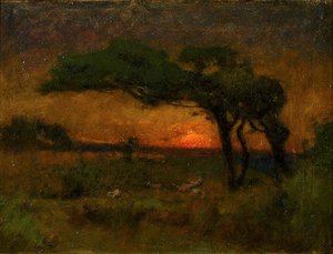 Evening Landscape by Elliot Daingerfield